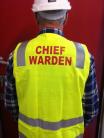 Safety Vest - CHIEF WARDEN